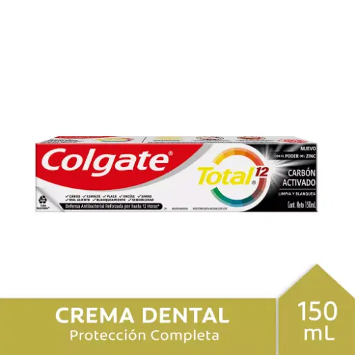 Pasta dentalCOLGATE total 12 carbon 150 ml