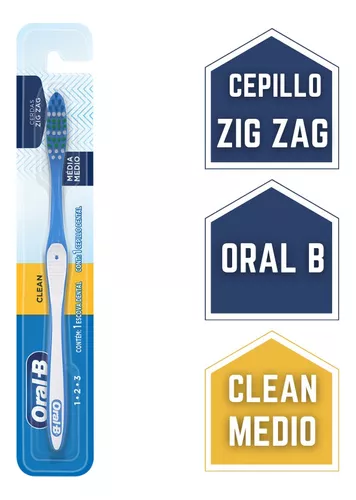 Cepillo dental ORAL-B clean zigzag c/tapa (medio)