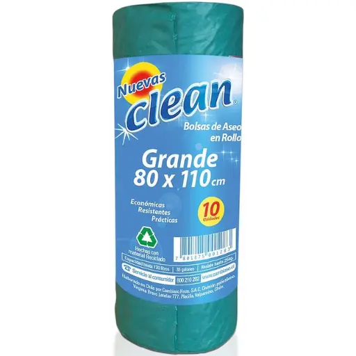 Bolsa basura CLEAN 10u 80x110