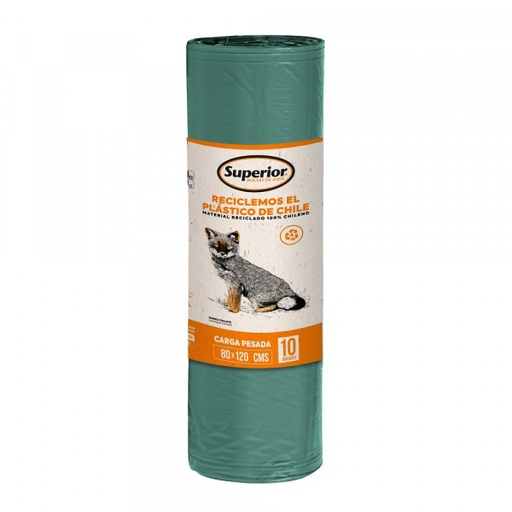 Bolsa basura SUPERIOR 10u 80x120