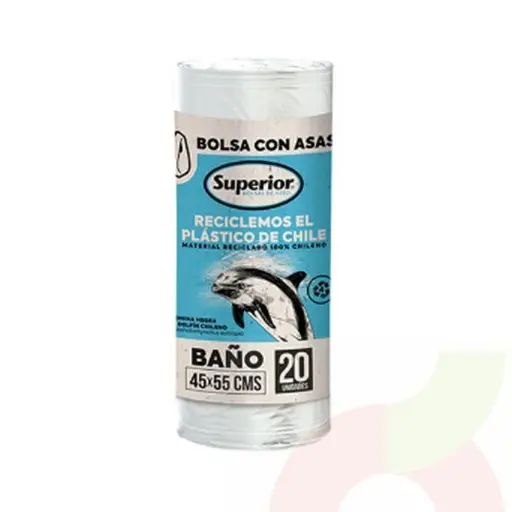Bolsa basura SUPERIOR 20u 45x55 c/asa 