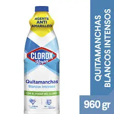 Quitamanchas CLOROX 960ml ropa blanca
