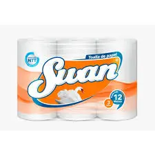 Toalla papel SWAN clasica 3x12mts