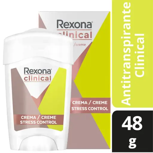 Desodorante REXONA barra clinical stress control 48gr