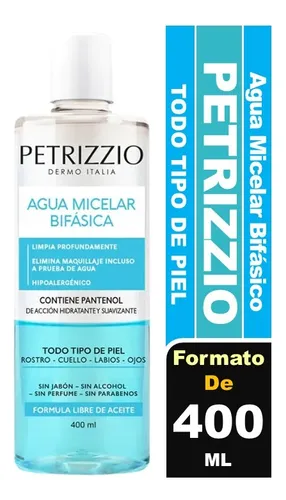 Agua micelar bifasica PETRIZZIO 400ml