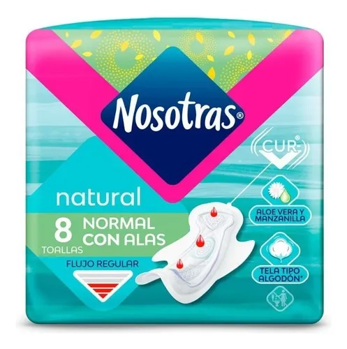 Toalla higiénica NOSOTRAS x8 ultra normal con alas