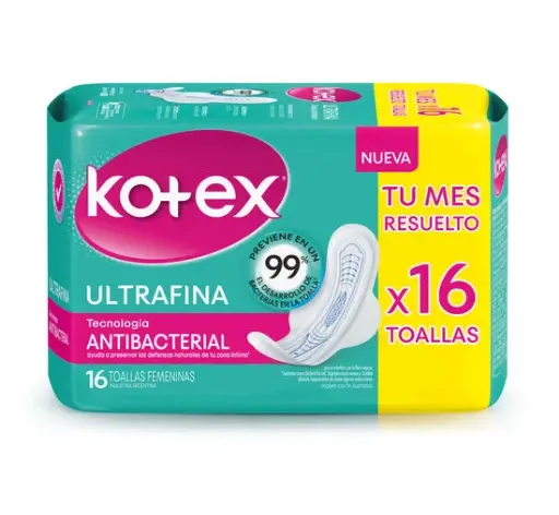 Higienica KOTEX antibacterial ultrafina x16