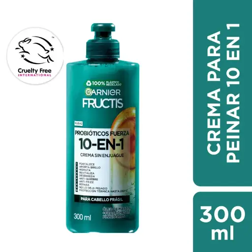 Crema s/enjuague FRUCTIS cabello Fragil 300ml