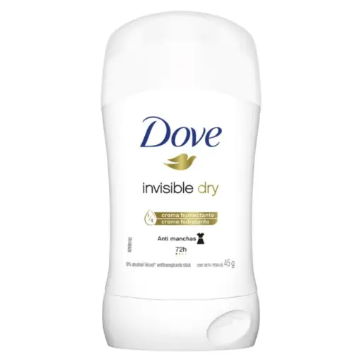 Desodorante DOVE barra 45gr invisible dry 