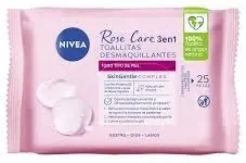 Toallitas Desmaq NIVEA 25un Rose Care 3en1
