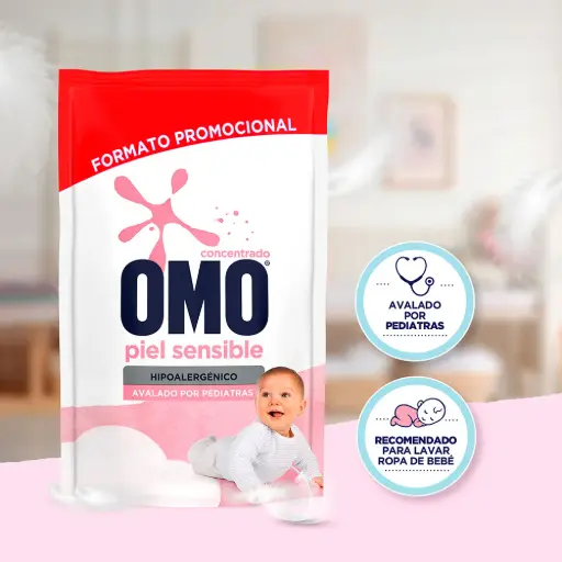 Detergente liquido OMO 800ml piel sensible