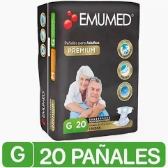 Pañal adulto EMUMED 20u premium (G)