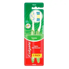 Cepillo dental COLGATE 2uni twister medio