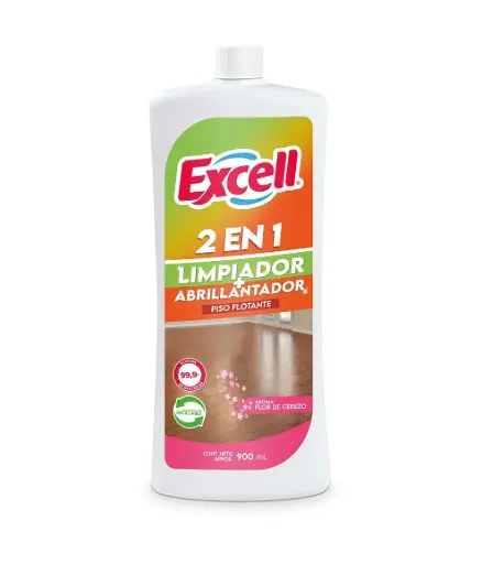 Limpia + abrillantador piso flotante EXCELL 900ml flor de cerezo 