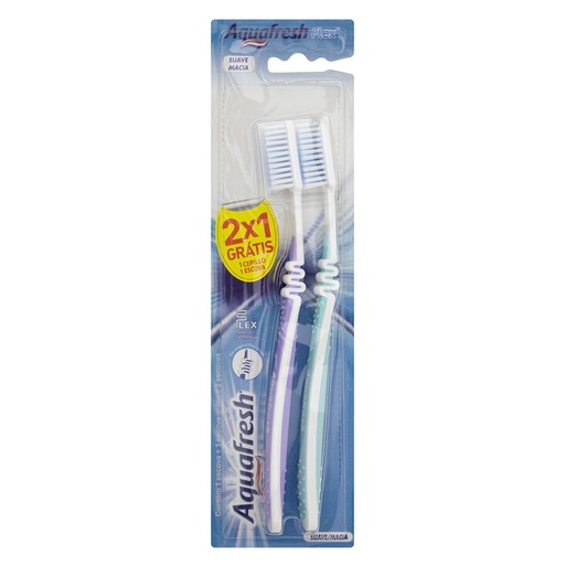 Cepillo dental AQUAFRESH flex 2u suave 