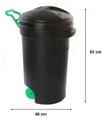 WENCO basurero con ruedas 75lts