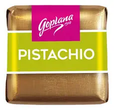 Chocolate GOPLANA pistacho cuadrado x1