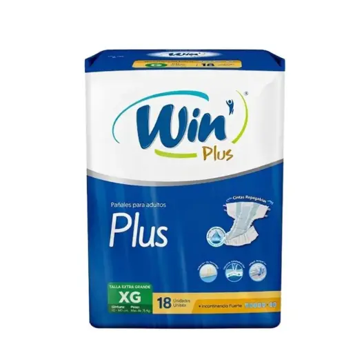 Pañal adulto WIN plus x18 (XG) nuevo formato