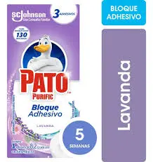 Pastilla PATO PURIFIC 3x8.2gr bloque adhesivo lavanda 